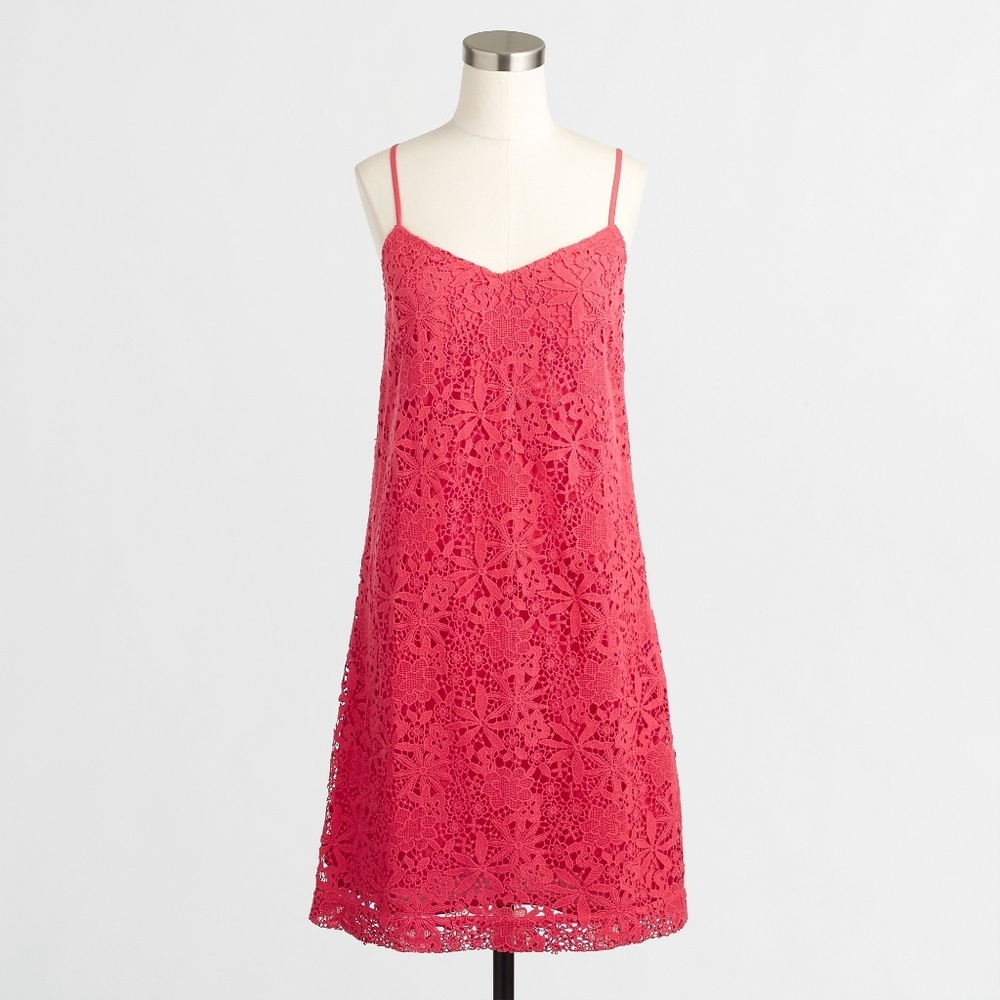 J Crew Factory Lace Slip Dress Size 10